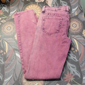 Soundgirl Juniors 3 Pink Purple Tie Dye Low Rise Skinny Jeans Vintage Y2K